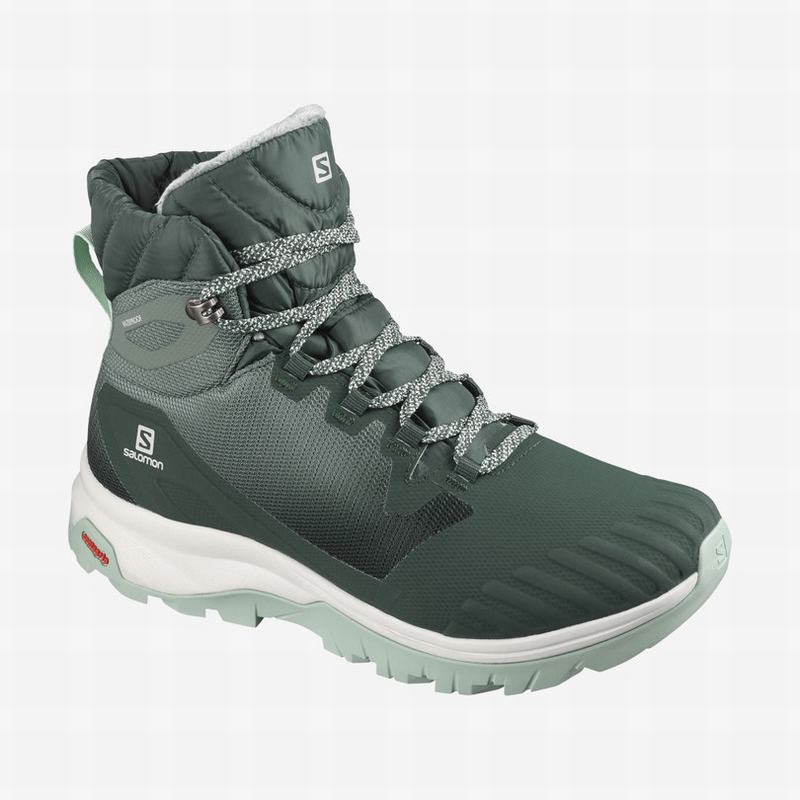 Salomon VAYA BLAZE THINSULATE™ CLIMASALOMON™ WATERPROOF Botas De Invierno Mujer - Verde - Colombia (